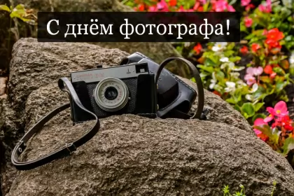 Открытки на день фотографа Открытка картинка день фотографа,праздником день фотографа. 