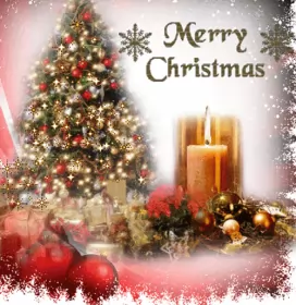 Открытки Merry Christmas Открытка картинка гиф merry christmas с рождеством ,ёлка с огоньками.