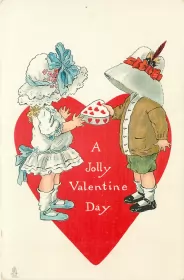 Открытки день влюблённых ретро Открытка картинка с днём влюблённых 14 февраля ,день св.Валентина ретро