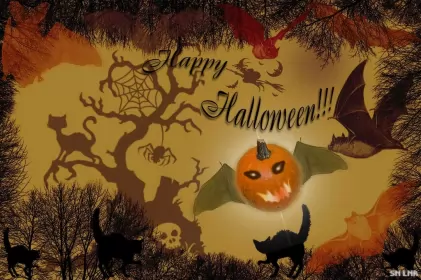 Открытки на хэллоуин Открытка с праздником хэллоуин,поздравления на хэллоуин,с хэллоуином