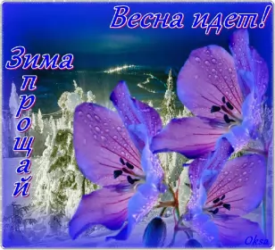 Открытки с последним днём зимы Открытка картинка с последним днём зимы,последний зимний день