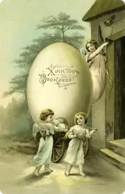 Открытки пасха ретро Картинка открытка с пасхой,на пасху ретро,ретро стиль с пасхой