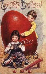 Открытки пасха ретро Открытка пасха ретро,картинка на пасху в ретро стиле,ретро пасха