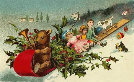 Открытки рождество ретро Открытки картинки с рождеством ретро,на рождество в стиле ретро