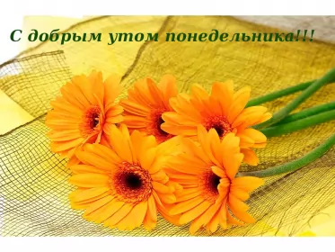 Доброе утро дни недели Открытка доброе утро по дням недели, доброе утро понедельника