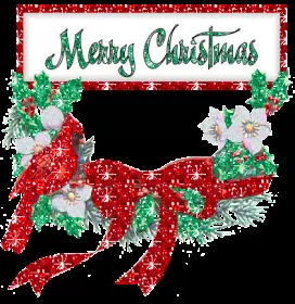 Открытки Merry Christmas Открытка картинка гиф merry christmas с рождеством,красный бант.