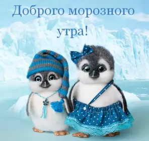 Открытки с добрым морозным утром Открытка с добрым утром,с добрым морозным зимним утром,морозное утро