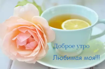 Доброе утро любимая Открытка с добрым утром для любимой,дорогой,девушки,доброго утра