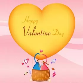 Открытки Valentines Day Открытка картинка Valentines Day день святого Валентина 14 февраля