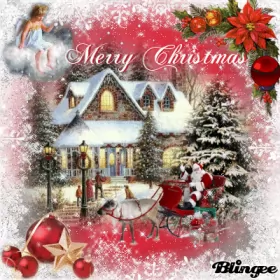 Открытки Merry Christmas Открытка картинка гиф Merry Christmas с рождеством на английском