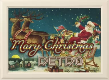  Открытки ретро Merry Christmas