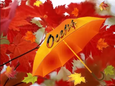 Открытки первый день осени Открытка гиф,мерцающая с первым днём осени,с наступлением осени