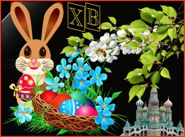 Открытки пасха Открытка картинка гиф ,мерцающая на пасху, с праздником пасхи