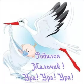 Открытки с новорожденным мальчиком Открытка картинка поздравления с новорожденным мальчиком,сыном