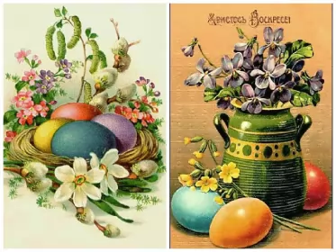 Открытки пасха ретро Картинка открытка с пасхой,на пасху ретро,ретро стиль с пасхой