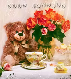 Открытки Good Morning Картинка открытка на английском языке доброе утро Good Morning 