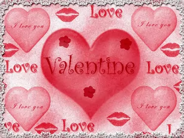 Открытки Valentines Day Открытка картинка Valentines Day день святого Валентина 14 февраля