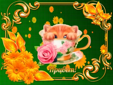 Привет,приветствие Открытка картинка гиф ,мерцающая привет,приветсвие,передать привет