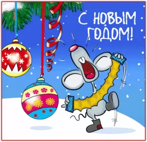 Открытки прикольные с Новым годом Открытка прикольная с новым годом ,на новый год 31 декабря .