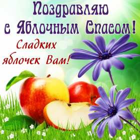 Открытки яблочный спас,с яблочным спасом,поздравления яблочный спас Открытки картинки открытка картинка с праздником яблочный спас,народно христианский праздник яблочный спас 19 августа,приображение Господне,открытка картинка яблочный спас