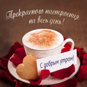 Прекрасного настроения на весь день ,с добрым утром,
