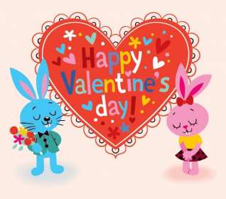 Картинка открытка valentines day день всех влюблённых 14 февраля,зайки Открытка картинка открытки картинки с днём святого Валентина,день всех влюблённых на английском языке Valentines Day,открытка картинка на английском на 14 февраля